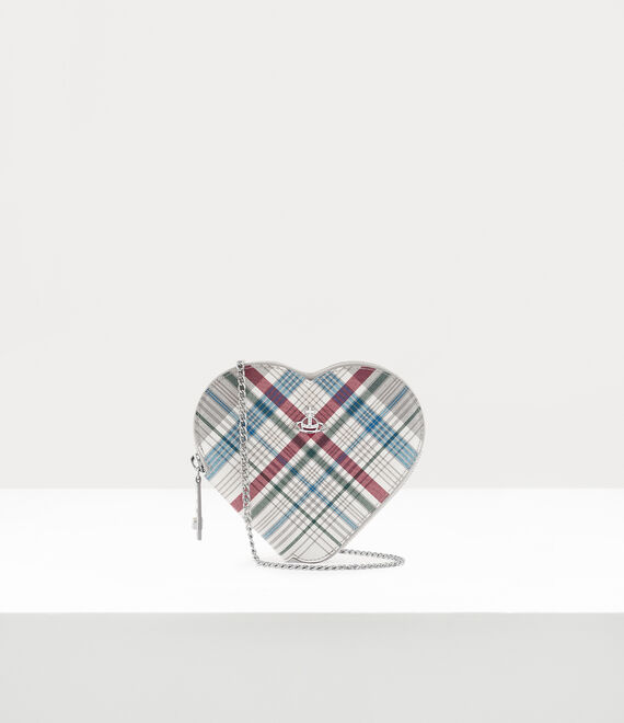 Vivienne Westwood Heart Crossbody Bag in MADRAS CHECK